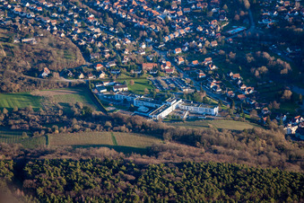 Vue oblique de De l'ouest à Wissembourg dans le département Bas Rhin, France