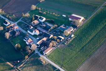 Vue oblique de Quartier Deutschhof in Kapellen-Drusweiler dans le département Rhénanie-Palatinat, Allemagne