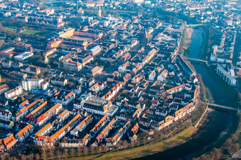 Vue aérienne de Murgstr à Rastatt dans le département Bade-Wurtemberg, Allemagne