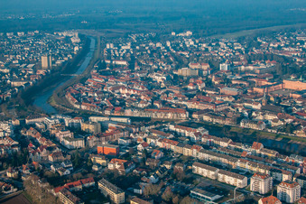 Vue aérienne de Murg à W à Rastatt dans le département Bade-Wurtemberg, Allemagne