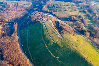 Vue aérienne de Déchetterie "Hintere Dollert à le quartier Oberweier in Gaggenau dans le département Bade-Wurtemberg, Allemagne