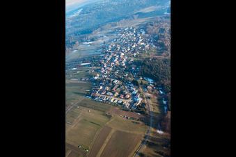 Vue aérienne de Du nord-ouest à le quartier Freiolsheim in Gaggenau dans le département Bade-Wurtemberg, Allemagne