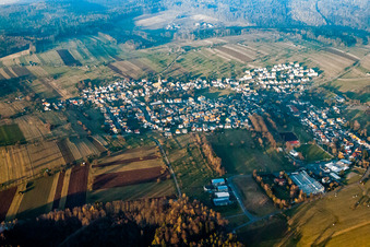 Vue aérienne de Quartier Völkersbach in Malsch dans le département Bade-Wurtemberg, Allemagne