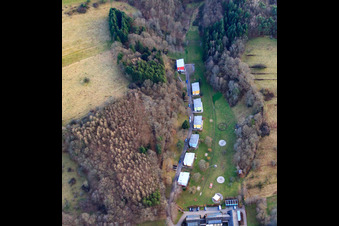 Vue aérienne de Village d'enfants et de jeunes Maria Regina à Marienstr. à Silz dans le département Rhénanie-Palatinat, Allemagne