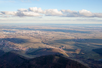 Landau vu de l'ouest à Landau in der Pfalz dans le département Rhénanie-Palatinat, Allemagne vue d'en haut