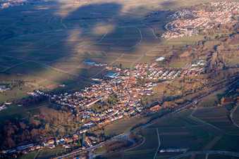 Siebeldingen dans le département Rhénanie-Palatinat, Allemagne hors des airs