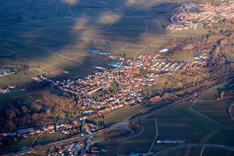 Siebeldingen dans le département Rhénanie-Palatinat, Allemagne vue d'en haut
