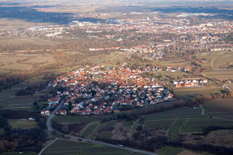 Vue d'oiseau de Quartier Arzheim in Landau in der Pfalz dans le département Rhénanie-Palatinat, Allemagne