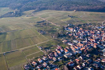 Quartier Schweigen in Schweigen-Rechtenbach dans le département Rhénanie-Palatinat, Allemagne vue d'en haut