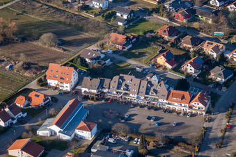 Vue d'oiseau de Quartier Schweigen in Schweigen-Rechtenbach dans le département Rhénanie-Palatinat, Allemagne
