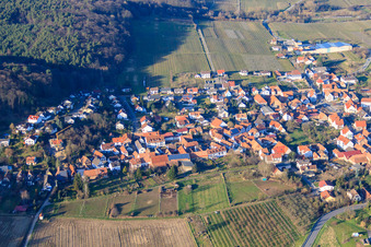 Photographie aérienne de Oberdorfstr à Oberotterbach dans le département Rhénanie-Palatinat, Allemagne