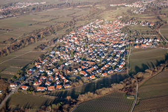 Photographie aérienne de Du sud-ouest à le quartier Arzheim in Landau in der Pfalz dans le département Rhénanie-Palatinat, Allemagne