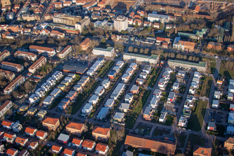Vue oblique de Landau in der Pfalz dans le département Rhénanie-Palatinat, Allemagne
