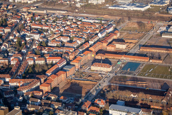 Landau in der Pfalz dans le département Rhénanie-Palatinat, Allemagne hors des airs