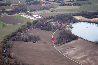Lauterbourg dans le département Bas Rhin, France vue d'en haut