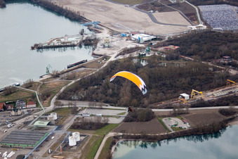 Lauterbourg dans le département Bas Rhin, France vue du ciel