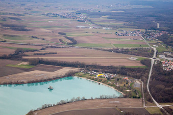 Enregistrement par drone de Lauterbourg dans le département Bas Rhin, France