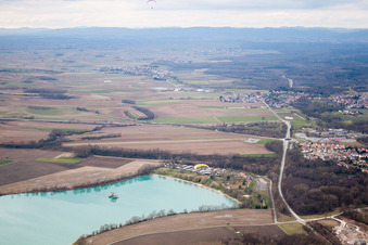 Image drone de Lauterbourg dans le département Bas Rhin, France