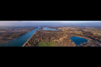 Vue aérienne de Panorama à le quartier Plittersdorf in Rastatt dans le département Bade-Wurtemberg, Allemagne
