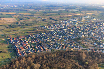 Vue aérienne de Morgenstr à Ötigheim dans le département Bade-Wurtemberg, Allemagne