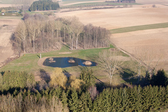 Enregistrement par drone de Siegen dans le département Bas Rhin, France