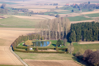 Image drone de Siegen dans le département Bas Rhin, France