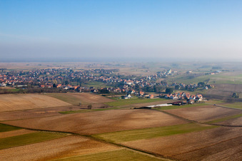 Seebach dans le département Bas Rhin, France d'un drone