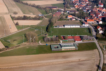 Hunspach dans le département Bas Rhin, France vue d'en haut