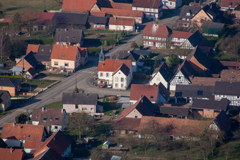 Hermerswiller dans le département Bas Rhin, France hors des airs