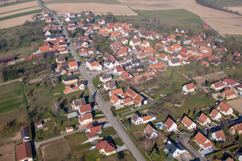 Hermerswiller dans le département Bas Rhin, France vue d'en haut