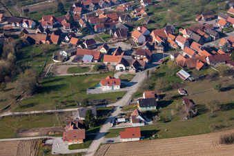 Photographie aérienne de Hohwiller dans le département Bas Rhin, France