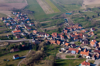 Hohwiller dans le département Bas Rhin, France d'en haut
