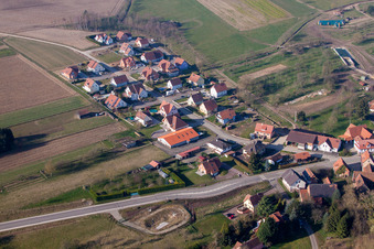 Hohwiller dans le département Bas Rhin, France hors des airs
