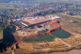 Kuhlendorf dans le département Bas Rhin, France vue d'en haut