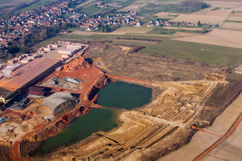 Photographie aérienne de Niederbetschdorf dans le département Bas Rhin, France
