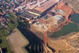 Niederbetschdorf dans le département Bas Rhin, France d'en haut