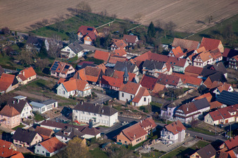 Schwabwiller dans le département Bas Rhin, France d'en haut