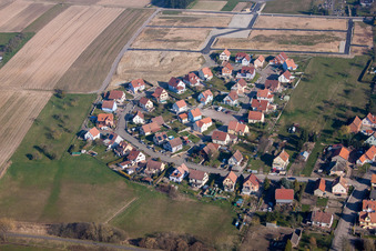 Schwabwiller dans le département Bas Rhin, France vue d'en haut