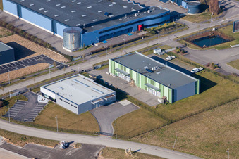 Vue d'oiseau de Eschbach dans le département Bas Rhin, France