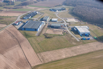 Image drone de Eschbach dans le département Bas Rhin, France