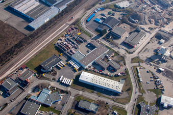 Schweighouse-sur-Moder dans le département Bas Rhin, France vue du ciel