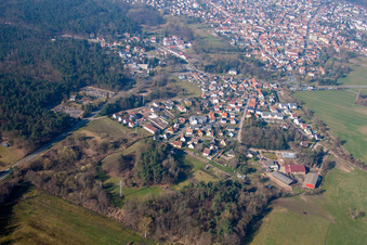 Schweighouse-sur-Moder dans le département Bas Rhin, France d'un drone