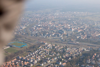 Image drone de Haguenau dans le département Bas Rhin, France