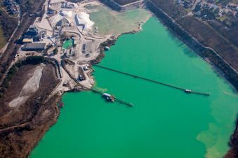Haguenau dans le département Bas Rhin, France depuis l'avion
