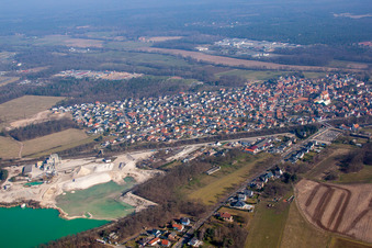 Enregistrement par drone de Haguenau dans le département Bas Rhin, France