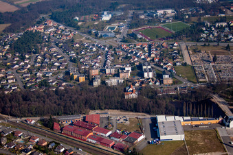 Enregistrement par drone de Bischwiller dans le département Bas Rhin, France