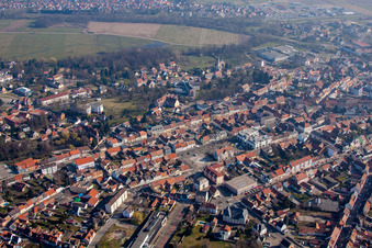 Bischwiller dans le département Bas Rhin, France d'un drone
