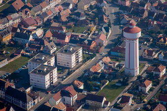 Photographie aérienne de Bischwiller dans le département Bas Rhin, France