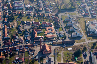 Bischwiller dans le département Bas Rhin, France d'en haut