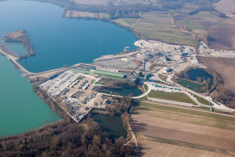 Enregistrement par drone de Bischwiller dans le département Bas Rhin, France